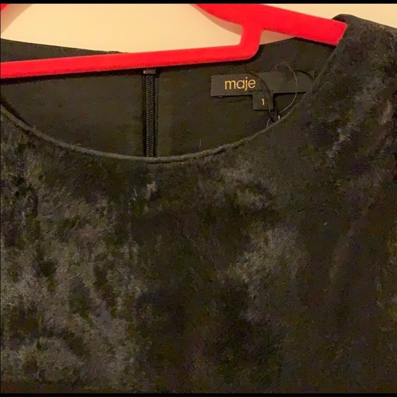 Maje fur trimmed top and skirt set - Picture 3 of 4